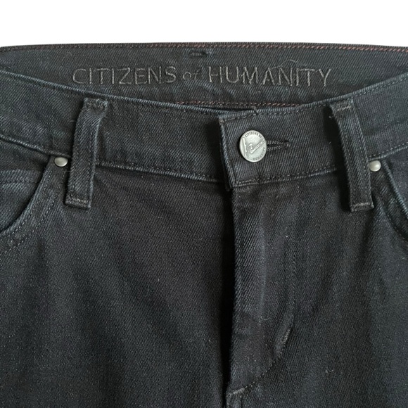 Citizens of Humanity Carlton Ankle Straight Freefall Black Denim Size 26 - Picture 9 of 11